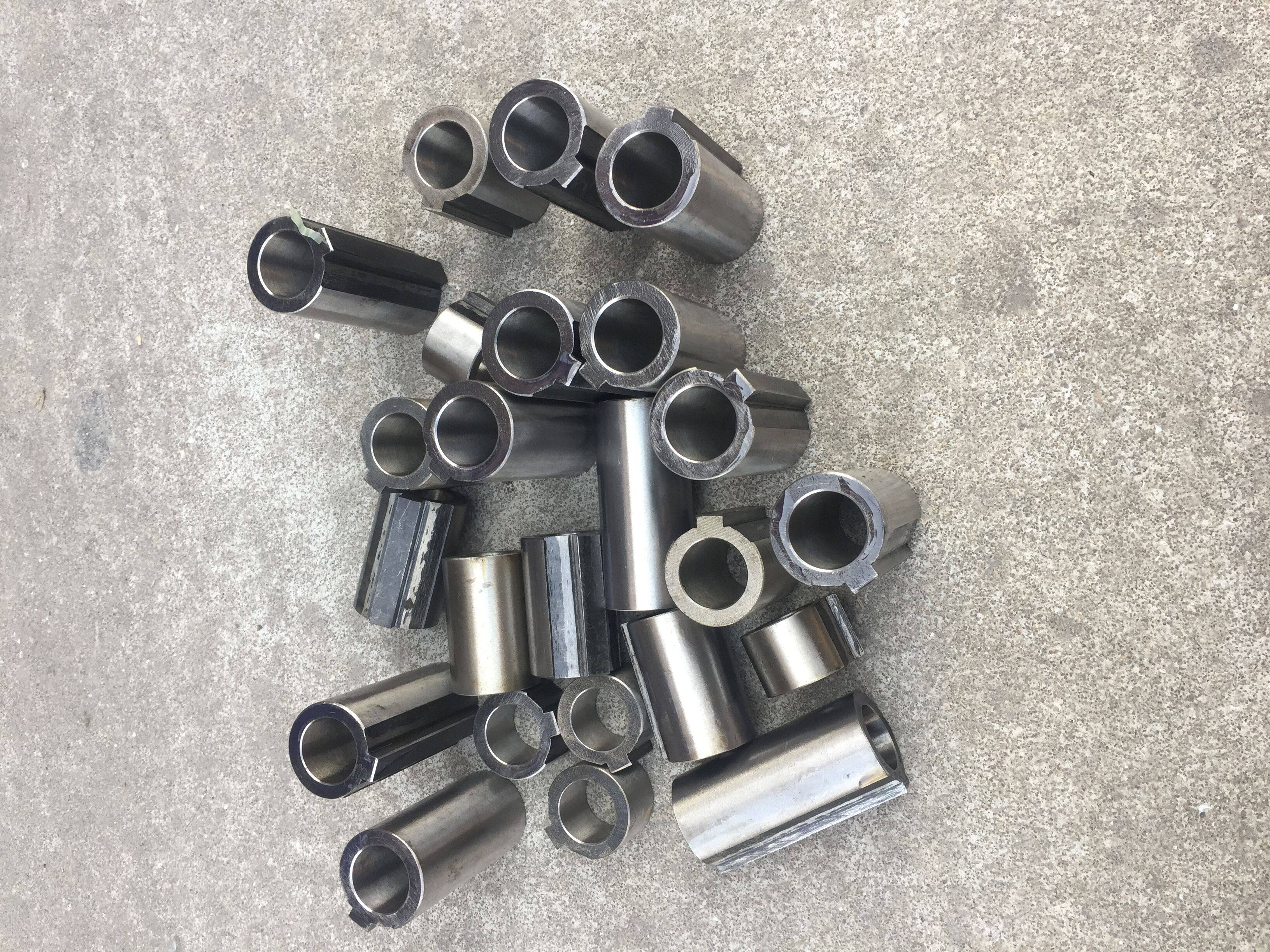 机床配件滚齿机轮轴带键套外圆键宽8mm长度65mm蜗轮