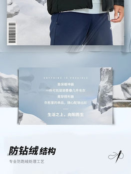 Li Ning ຜູ້ຊາຍຂອງແທ້ລະດູຫນາວໃຫມ່ນ້ໍາ hooded hooded duck ລົງກິລາອອກກໍາລັງກາຍສັ້ນລົງ jacket AYMR017-1-