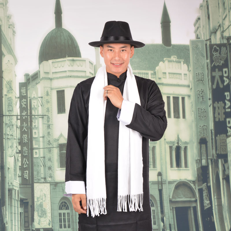 上海滩演出服许文服装民国布扣衣服中式民族服装