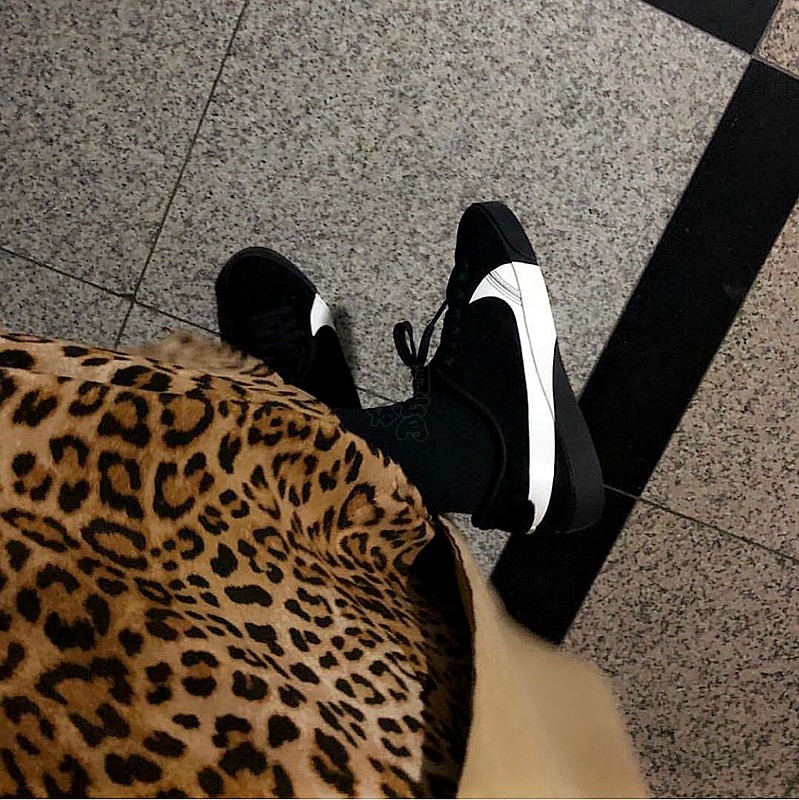 【胡闹 Nike Blazer City Low LX黑白大钩子低帮板鞋AV2253-001】