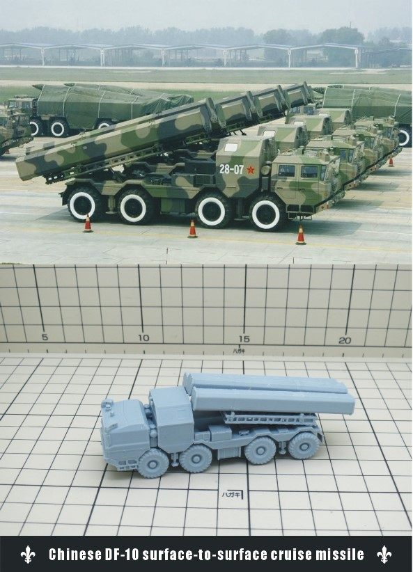 板件成品中国长剑df10巡航导弹车模模型盒蛋