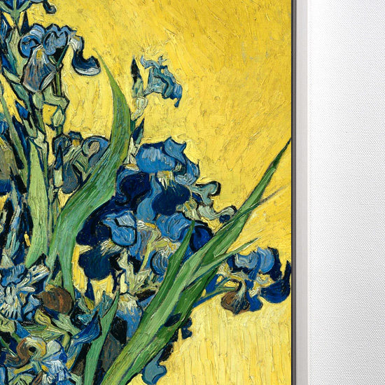 书房梵高鸢尾花鸢尾尾花客厅沙发装饰画欧式花卉现代装饰画