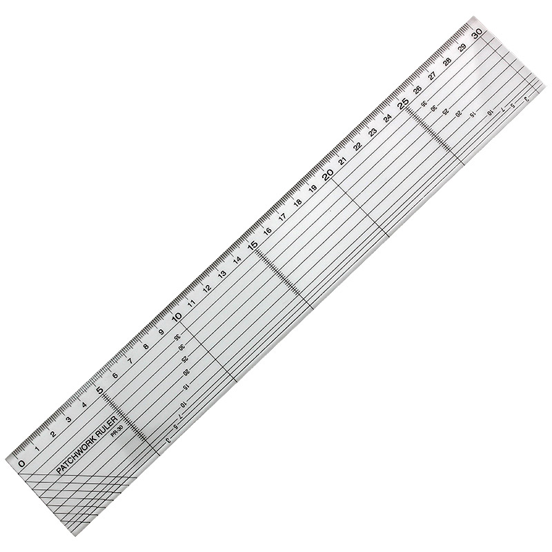 缝份透明线条拼布尺直尺服装尺子可画10mm50cm尺子