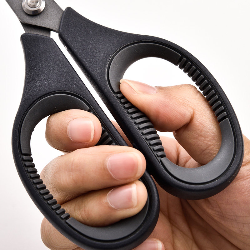 手工得力力特氟龙剪刀办公学生多功能家用剪纸剪刀