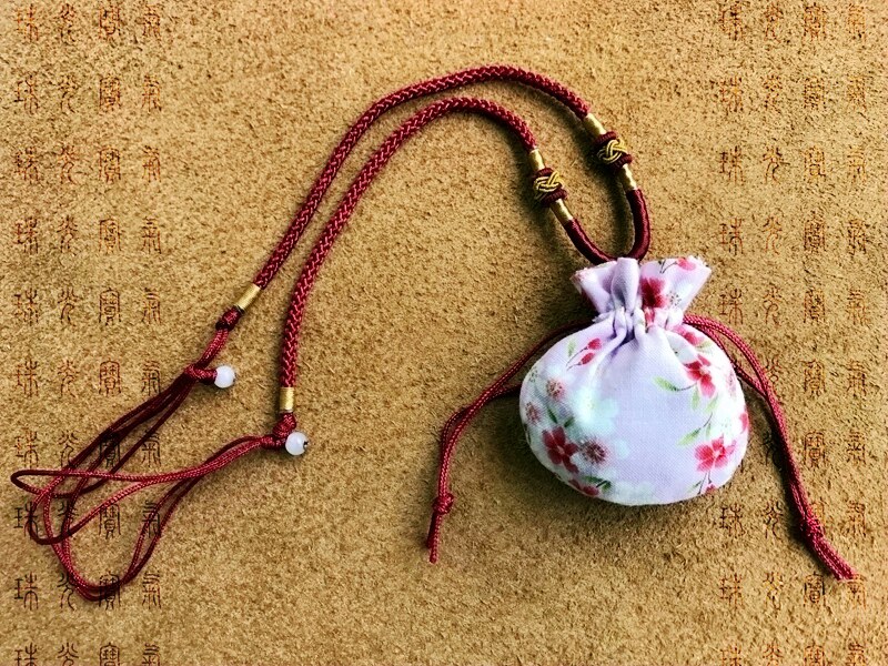 樱花袖珍小挂锦囊香包香囊护身平安胎毛汉服香包