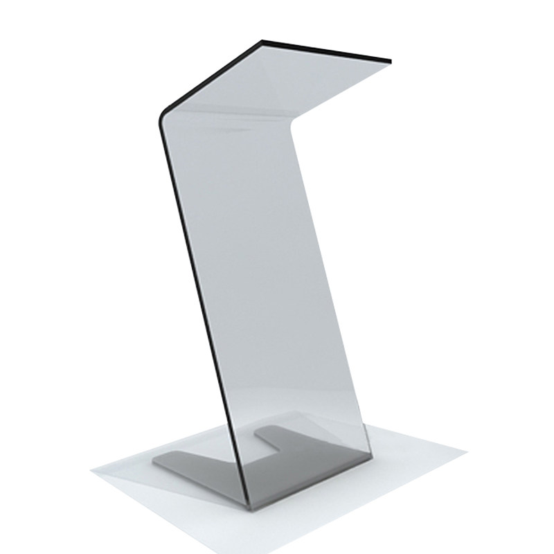 现货热弯水晶透明演讲讲台亚克力有名讲桌教师演讲台