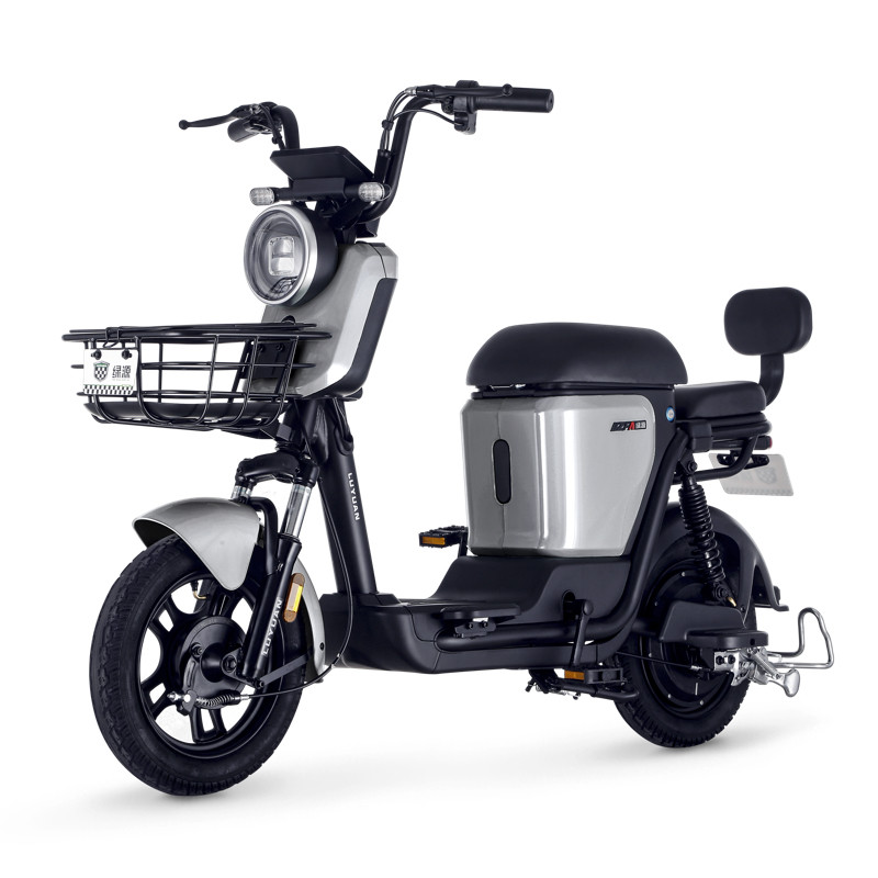 绿源48v12a可提锂电池电动自行车zfa成人男女学生小型代步电瓶车