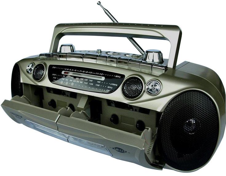 金业gp9903手提式双卡磁带录放机fm收音收录机