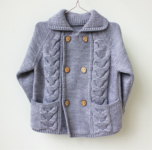 2016新款纯手编织儿童毛线外套手织宝宝毛衣毛衣