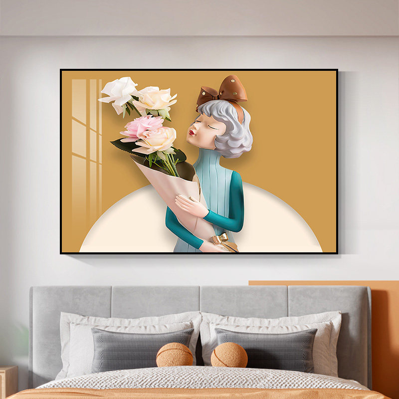 公主房挂画儿童房间卧室床头装饰画女生女孩壁画现代装饰画