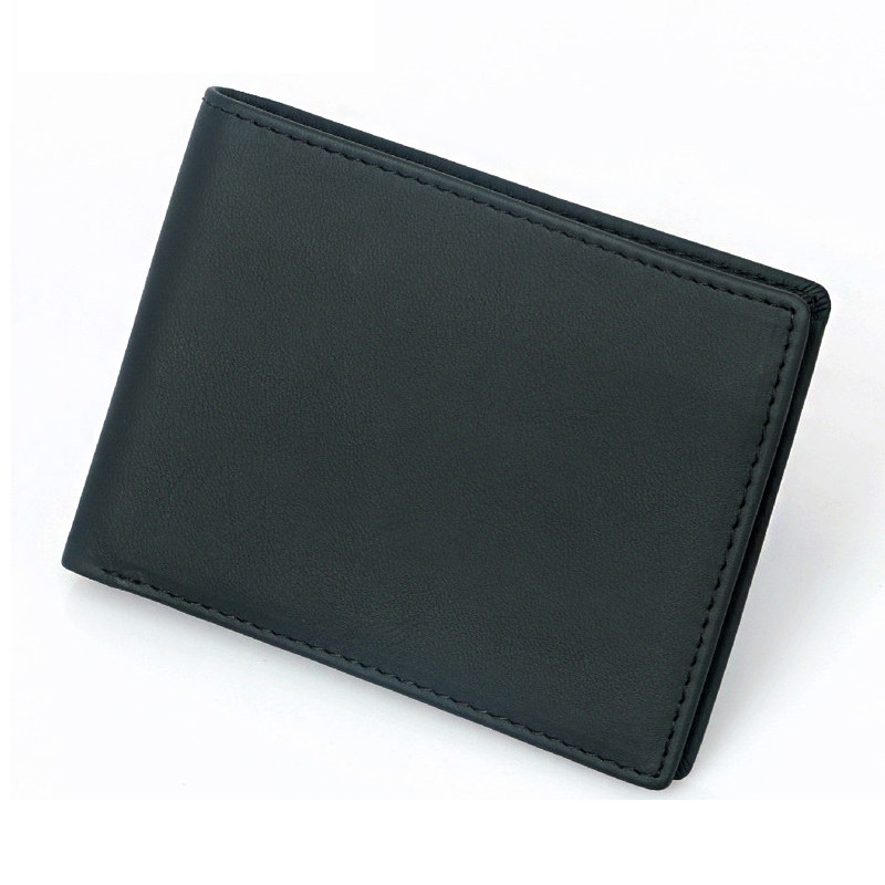 2021真皮男士牛皮rfid拉链多卡位头层牛皮短款钱夹钱包证件卡包