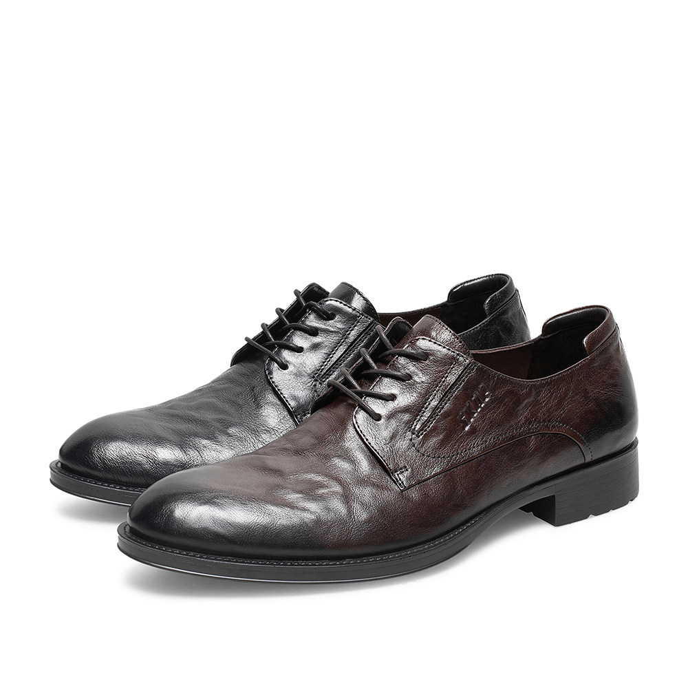 skap圣伽步春秋新商场商场同款牛皮皮革商务正装男正装皮鞋