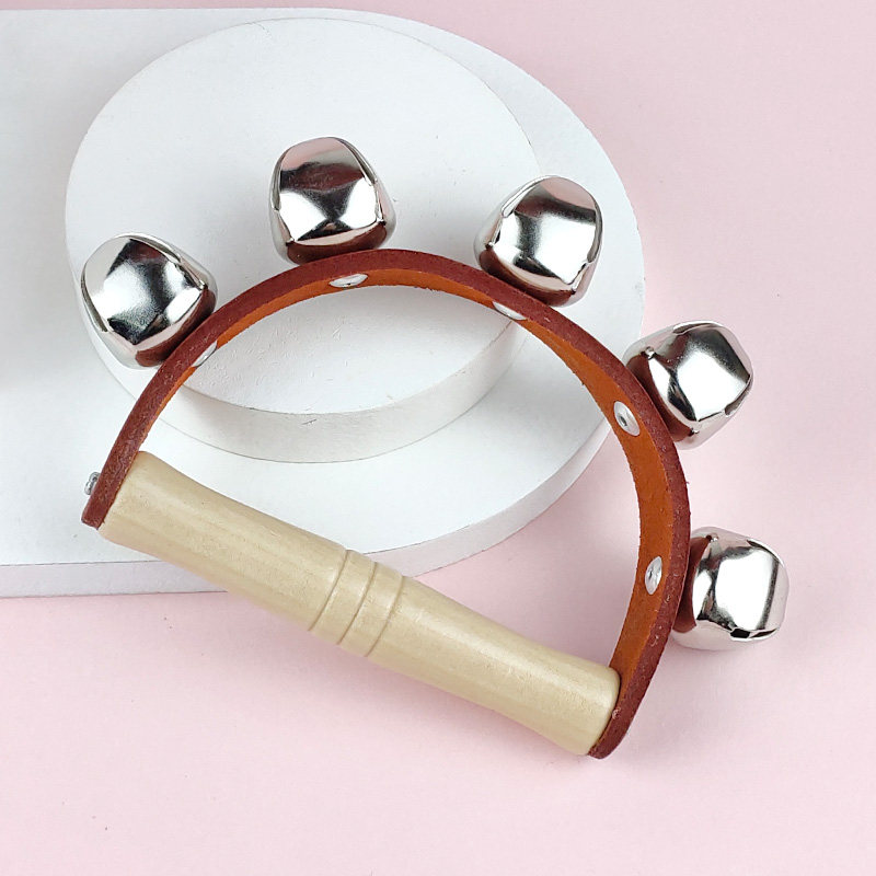 仟威奥尔夫打击乐器五铃七皮铃木皮带串铃手摇铃儿童铃类乐器