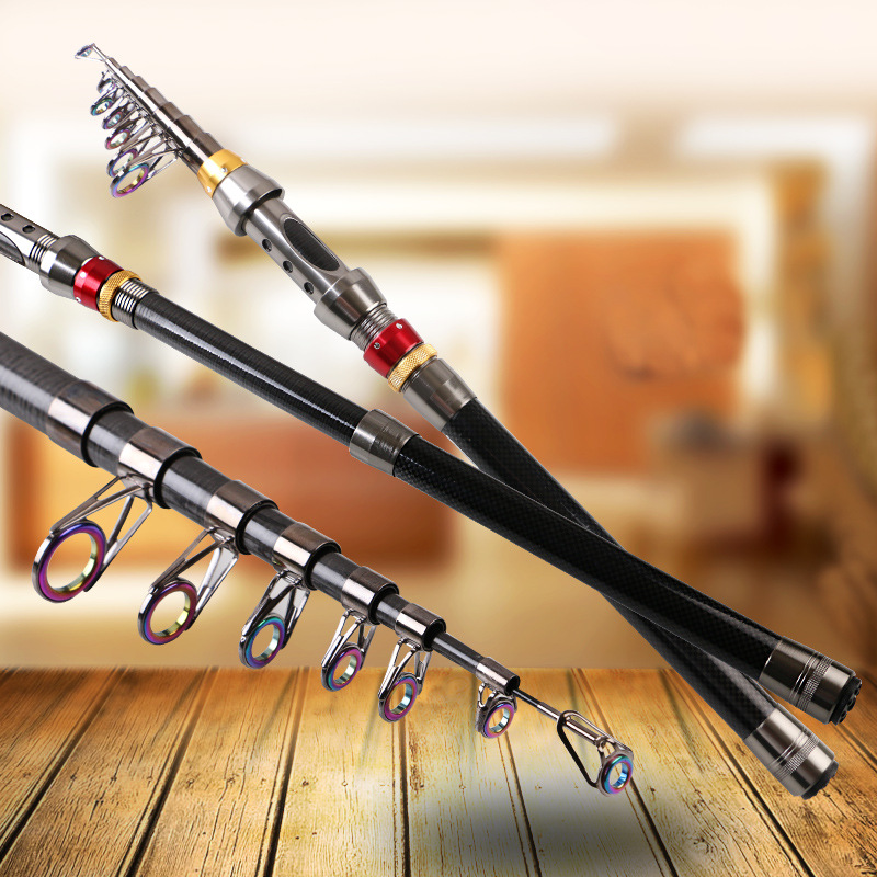 1836m碳素海杆抛竿超硬远投竿甩钓鱼竿锚伸缩海钓竿