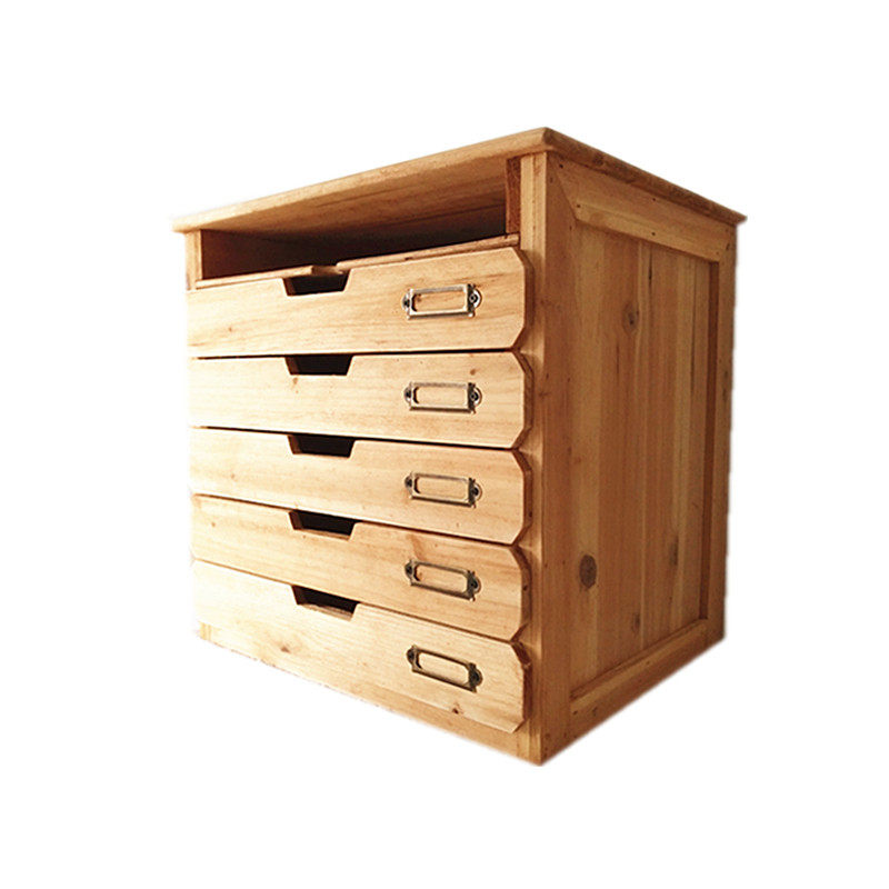 抽屉1格zakka木制收纳办公a4文件桌面多层收纳柜
