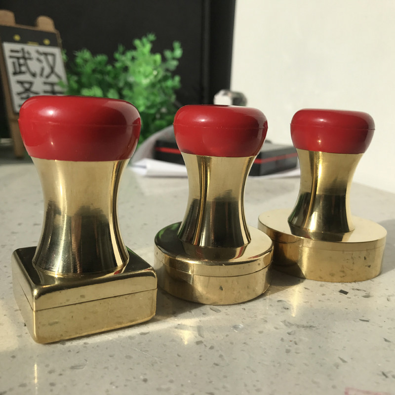 光敏印章红头网络芯片铜章纯铜材料4mm10套包成品印章