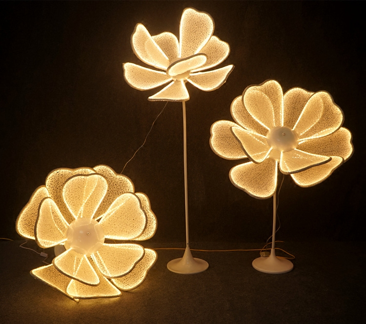 路引新款婚庆道具发光牡丹花led灯带灯光花瓣创意礼盒