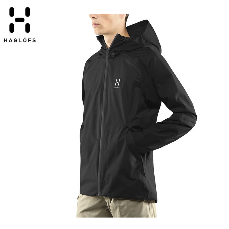 火柴棍haglofs户外防水透气耐磨单层夹克外套603503冲锋衣