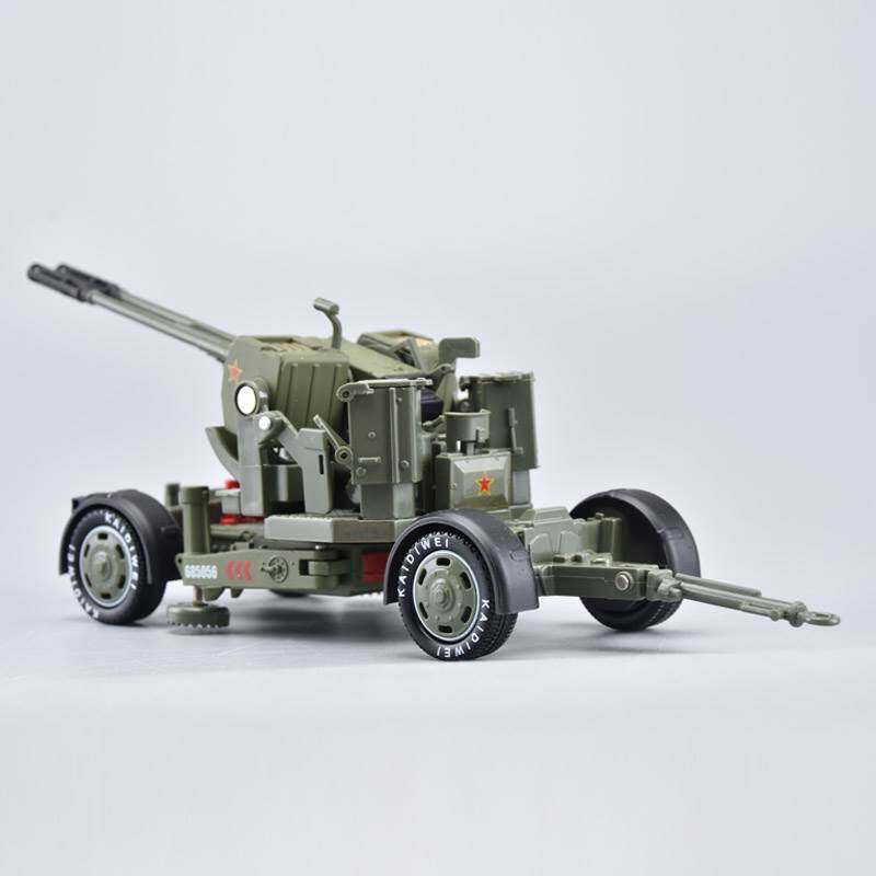 模型儿童玩具机关炮高射炮凯迪威双管防空合金型车军事坦克