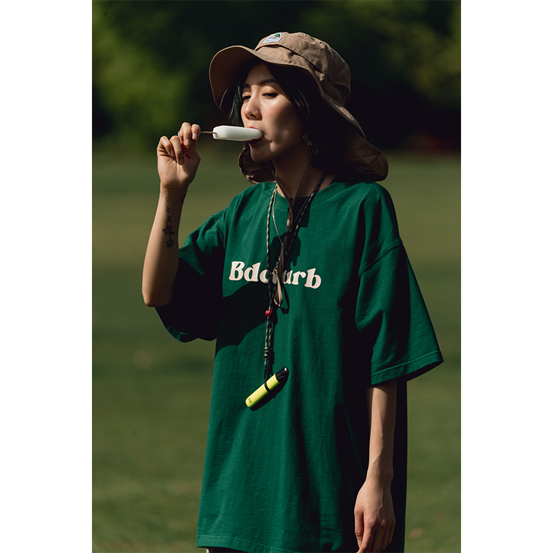 BDCT 22SS 基础字母印花短袖男 夏季宽松重磅情侣t恤半袖体恤潮牌