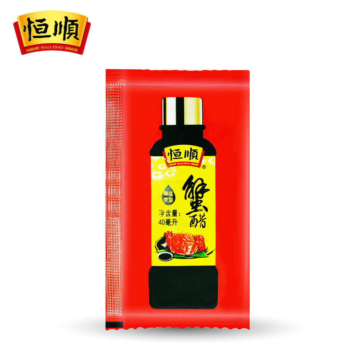 恒顺蟹醋40ml*8袋 海鲜伴侣 大闸蟹伴侣 镇江特产海鲜醋香醋