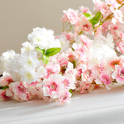 超密大型日式樱花高仿真花装饰品落地假花客厅落地插花干枝花艺