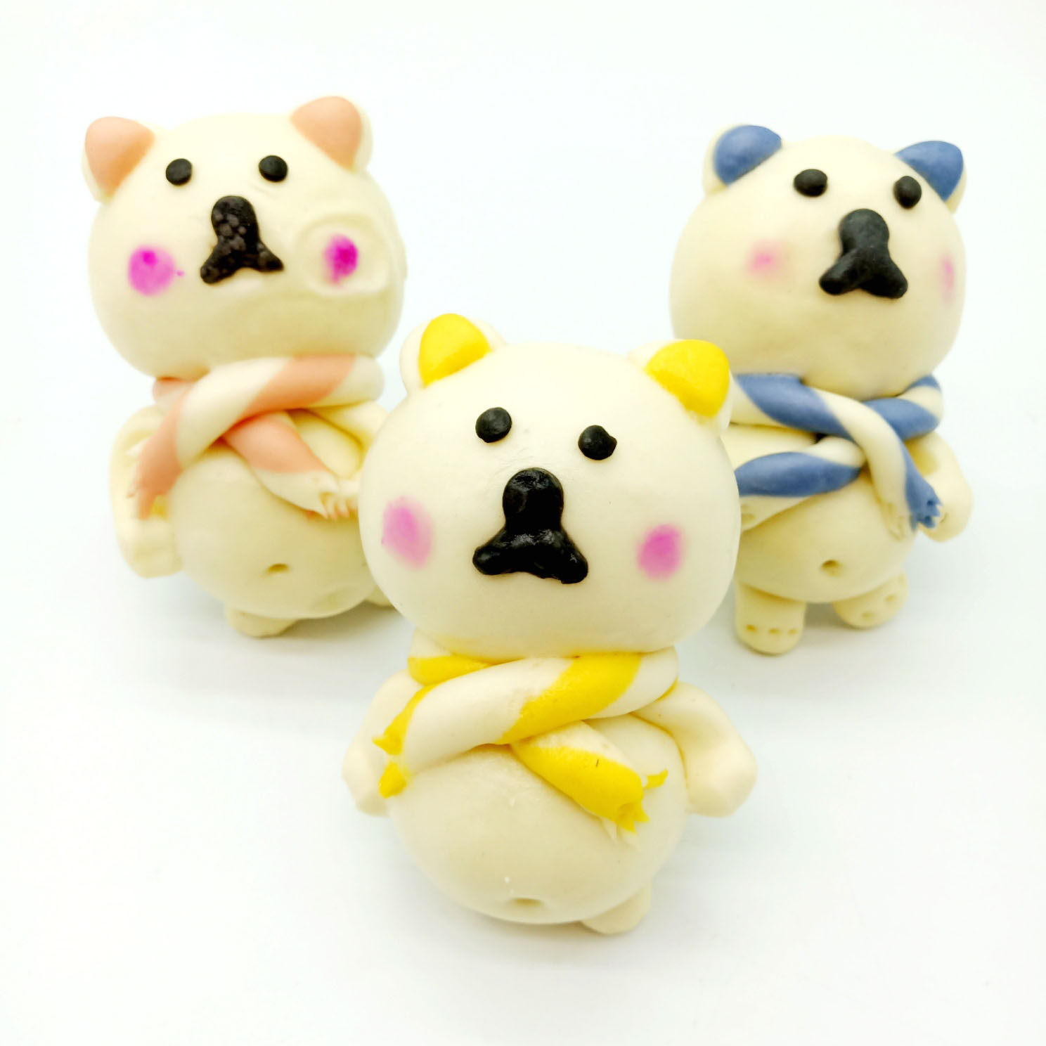 布袋熊儿童早餐食品宝宝动物卡通馒头果蔬包子包点