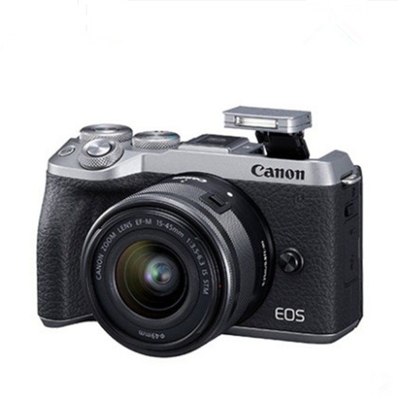 佳能m6 mark2 (15-45mm)套机入门级美颜旅游高清数码照相机m6二代