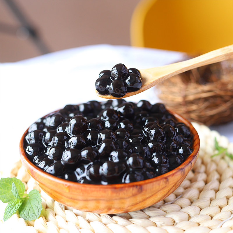 奶茶黑海海盗珍珠快煮粉圆整箱糖味速煮黑珍珠珍珠奶茶粉