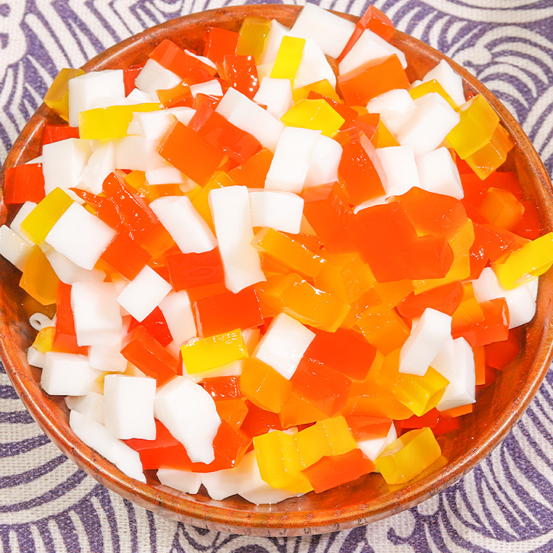 黑海商用冰冰刨冰桶装椰果彩色原料海盗专用果冻