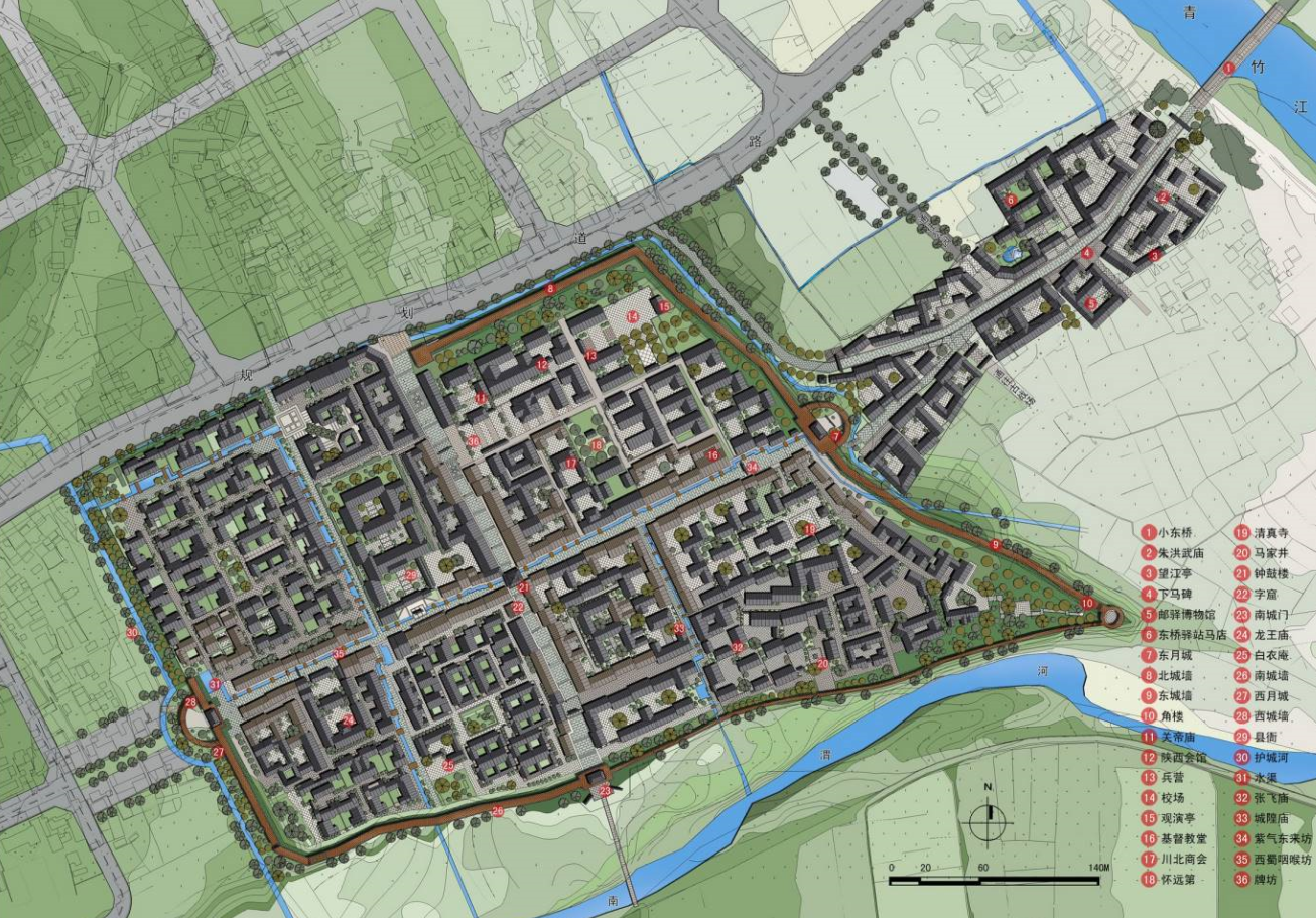 历史街区文化名城保护更新特色古城规划设计案例设计素材