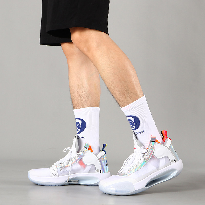 欧文篮球袜德鲁大叔卡通头像实战运动毛巾防滑篮球袜