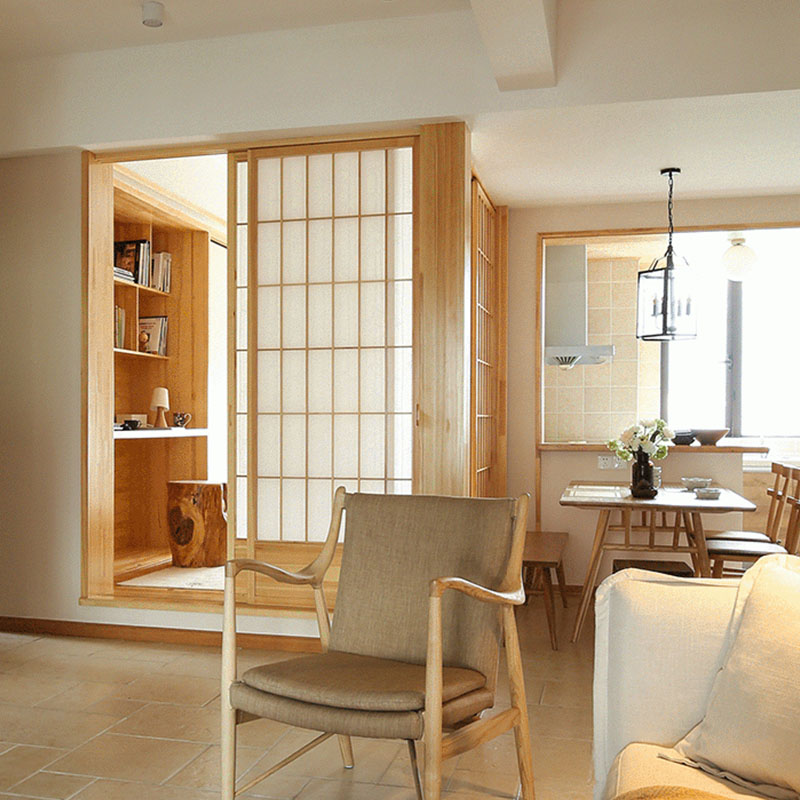定制日式榻榻米格子推拉门室门移门拉门隔断实木门和室门
