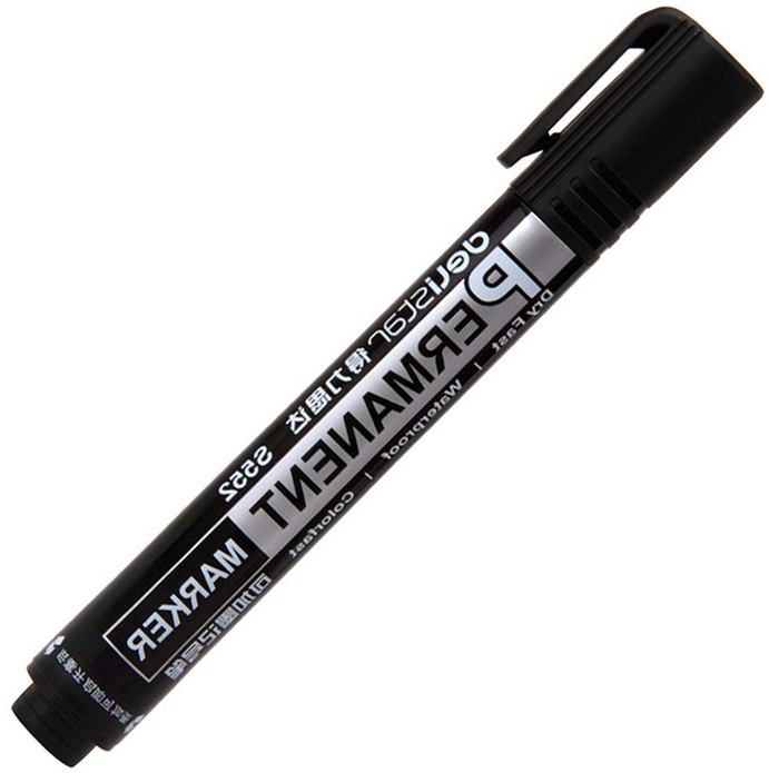 得力记号s552大容量油性大头光盘可加墨水s632记号笔