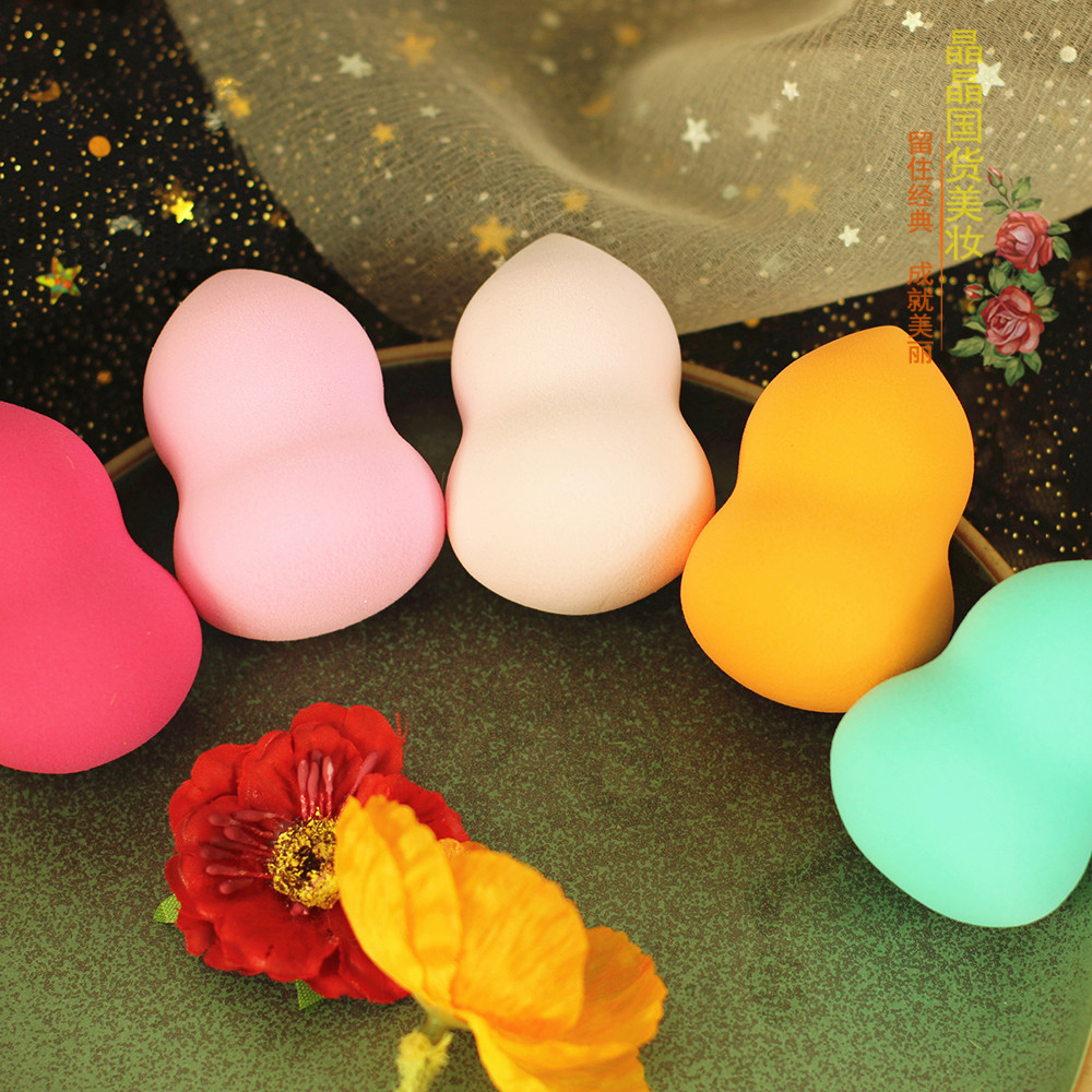 葫芦型粉扑气垫海绵水滴化妆棉干湿两用化妆工具美容美妆蛋单个装