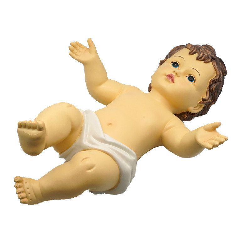 大号耶稣婴孩树脂圣诞马槽礼品教堂弥撒礼仪摆件