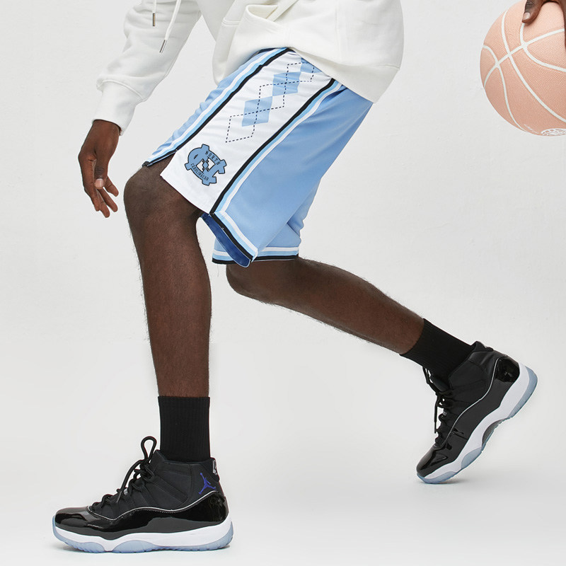 短裤aj34北卡蓝ncaa美式篮球宽松速干运动训练健身运动中长裤短裤