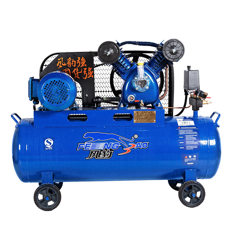 上海捷豹风豹空压机皮带式高压汽修真石漆气泵喷漆冲气泵打气泵