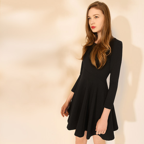 Zonefive Hepburn Style Small Black Dress New Black Long Sleeve Slim Annual Meeting Small Dress Dress Zonefive Hepburn Style Small Black Dress New Black Long Sleeve Slim Annual Meeting Small Dress Dress