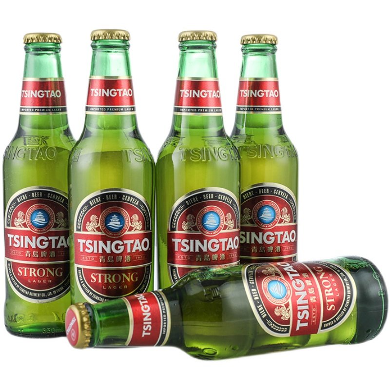 新品上架青岛啤酒出口香港高度拉格330ml24整箱酒精啤酒