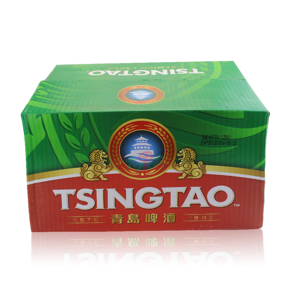 双狮高浓度山东特产青岛啤酒小瓶330l24标志生产啤酒