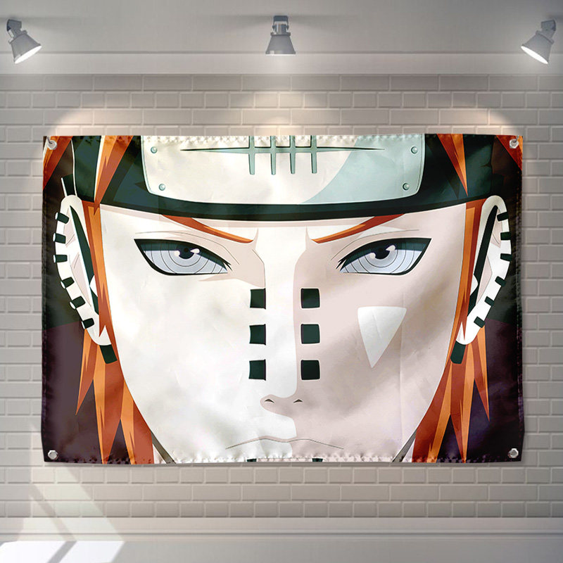 火影忍者动漫墙布佩恩房间宿舍客厅寝室背景墙装饰壁饰