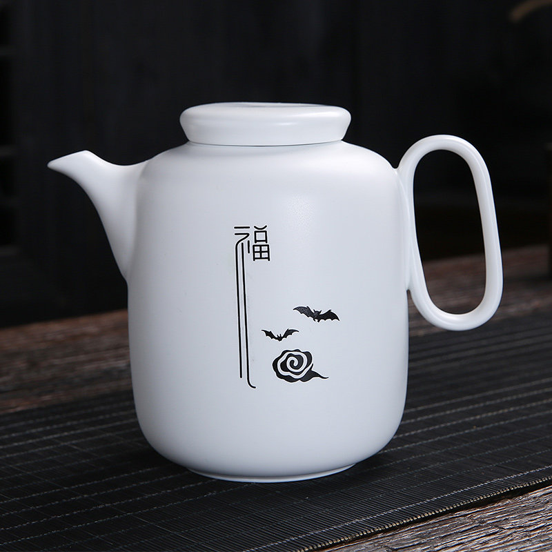 水壶大容量陶瓷壶中式禅意家用冷水带盖泡茶办公室冷水壶