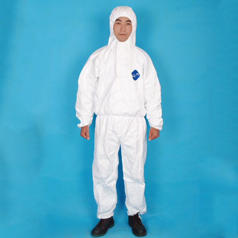 杜邦防护服tyvek1422a连体服400进口带鞋套检查喷漆一次性隔离