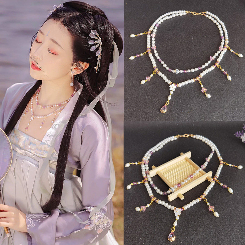 项链古装少女双层超仙璎珞百搭汉服明制宋制其它首饰