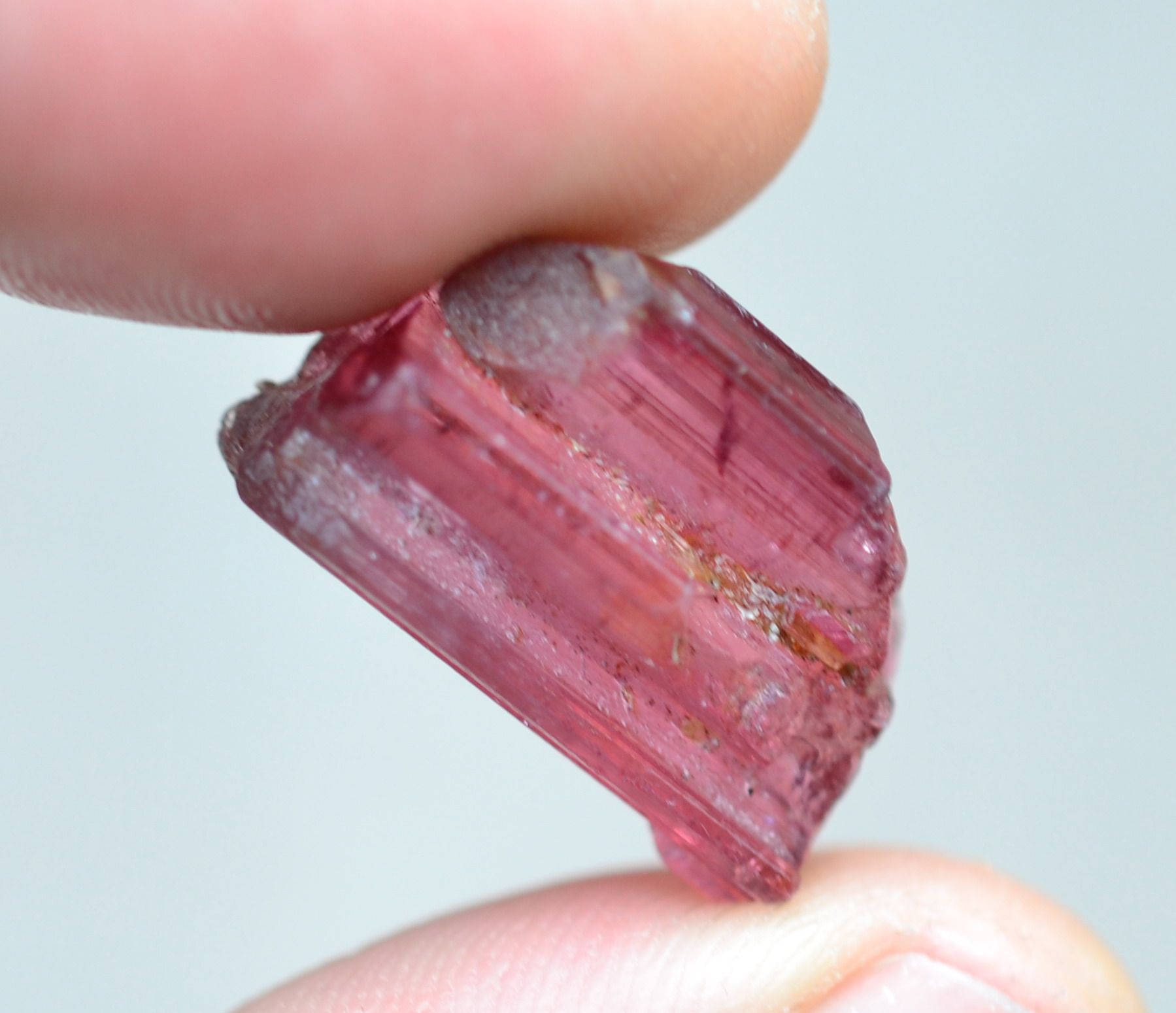 天然红色碧玺原石裸石电气石教学标本186ct颜色其他