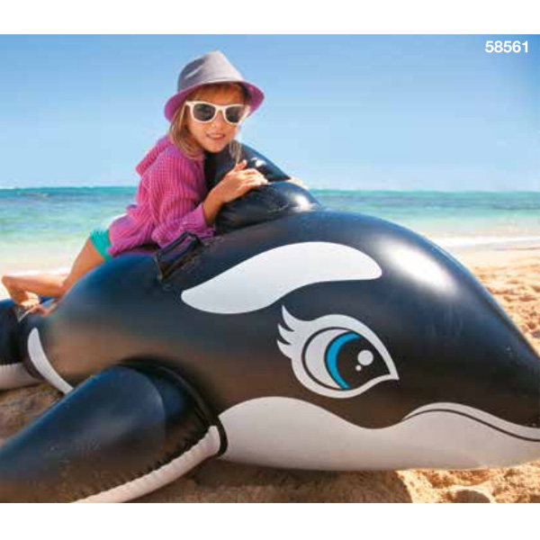 特价爆款正品intex58561大黑鲸鱼座骑儿童戏水戏水玩具