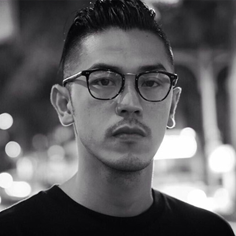 余文乐同款眼镜男防蓝光防辐射黑框日系港风ins时尚潮流近视平镜 - 米