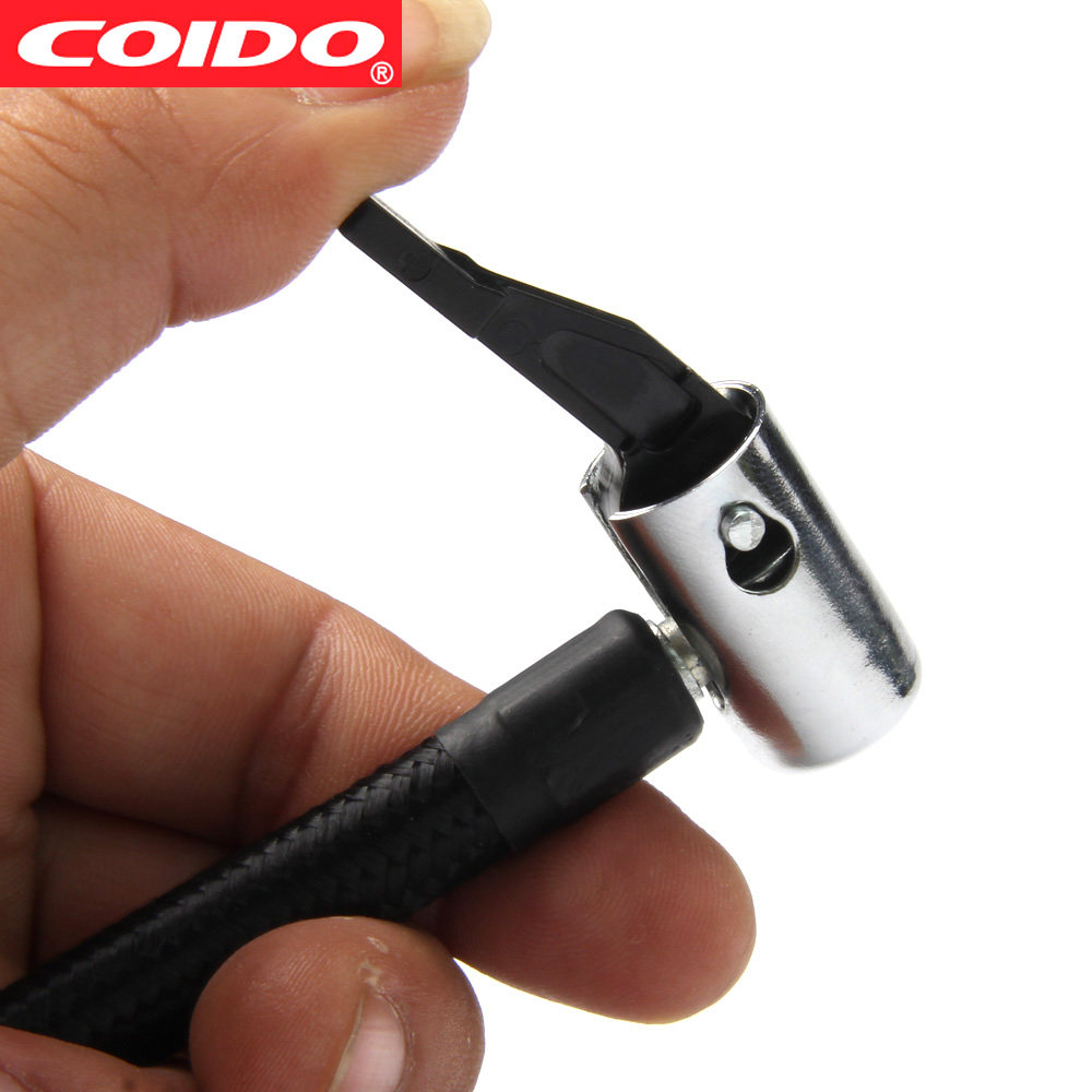 车载充气泵螺纹气嘴转接头汽车打气气泵充气气管车载充气泵