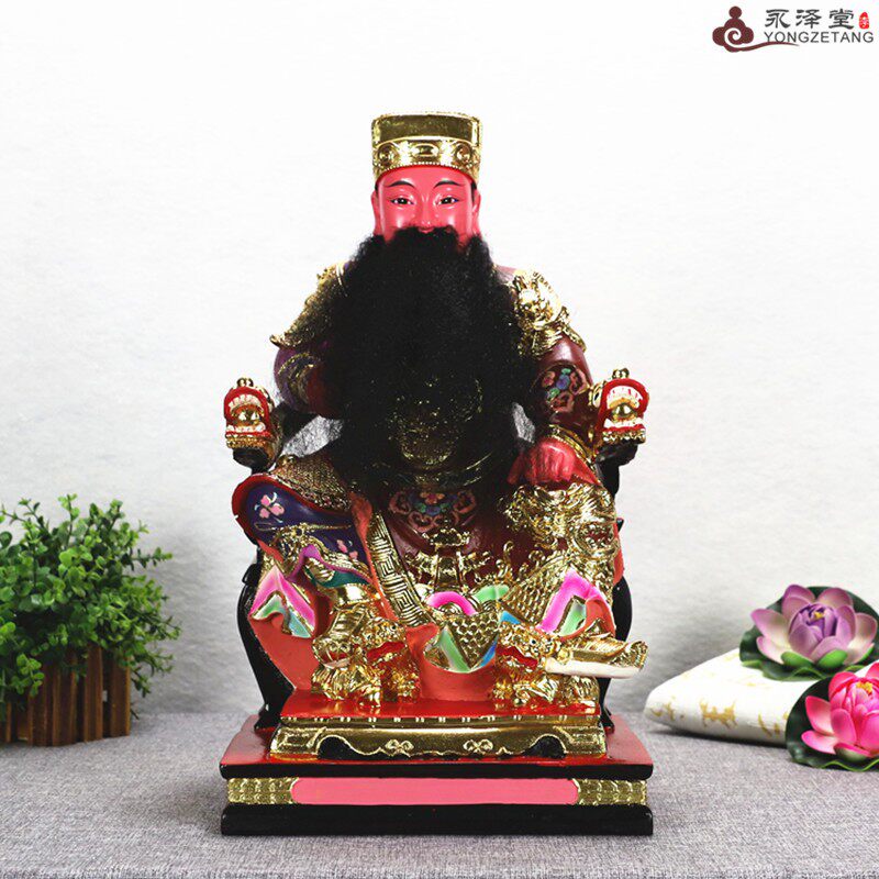 王爷神像树脂朱王爷池王吴王王吴王李王范五府贴金摆件